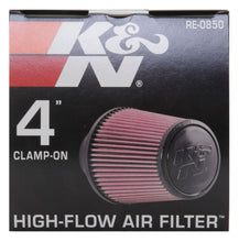 Load image into Gallery viewer, K&amp;N Universal Air Filter (4in. Flange / 6in. Base OD / 4-5/8in. Top OD / 6in. Height)