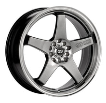 Load image into Gallery viewer, Enkei EV5 17x7 4x100/108 45mm Offset 72.6 Bolt Diameter Hyper Black w/ Machined Lip Wheel