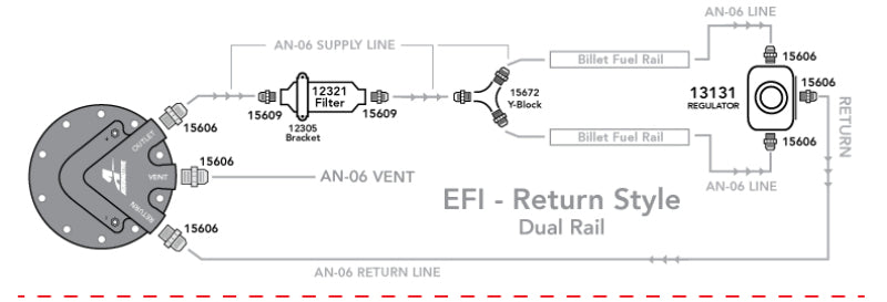 Aeromotive Phantom 340 Fuel System - Return Style w/Y-Block