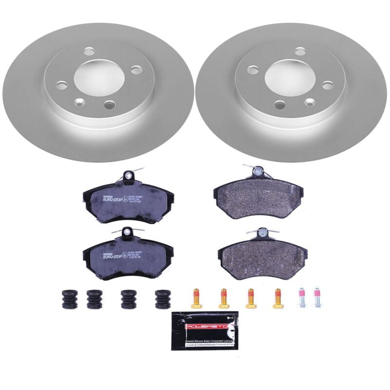 Power Stop 95-02 Volkswagen Cabrio Front Euro-Stop Brake Kit