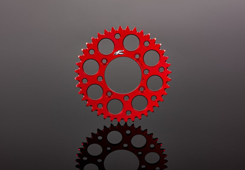 Renthal 2019 GasGAs TXE Rear Grooved Sprocket - Red 520-42P Teeth