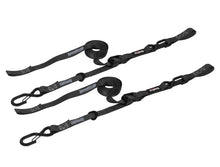 Load image into Gallery viewer, PRP Cam-Lock 1in.x10ft. Tie Down with Snap S Hooks and Soft Tie - Black - Pr.