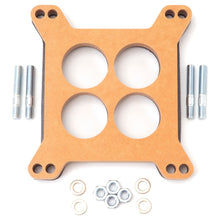 Load image into Gallery viewer, Edelbrock Spacer Carburetor 1/2In Wood Fiber Laminate Four-Hole