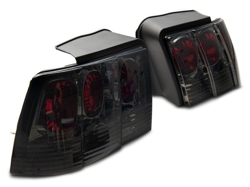 Raxiom 99-04 Ford Mustang Axial Series Altezza Style Tail Lights- Blk Housing (Smoked Lens)