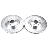 Power Stop 05-06 Saab 9-2X Front Evolution Drilled & Slotted Rotors - Pair