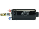 AEM 400LPH High Pressure Inline Fuel Pump - M18x1.5 Female Inlet to M12x1.5 Male Outlet