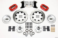 Load image into Gallery viewer, Wilwood Dynapro Dust-Boot Front Kit 12.19in Drilled Red 67-69 Camaro 64-72 Nova Chevelle