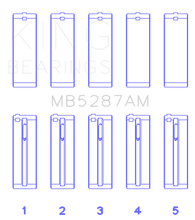 Load image into Gallery viewer, King Engine Bearings Toyota 1ZZ-FE (Size .25) Main Bearing Set