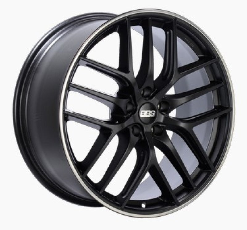 BBS CC-R 20x9 5x112 ET38 Satin Black Polished Rim Protector Wheel -82mm PFS/Clip Required