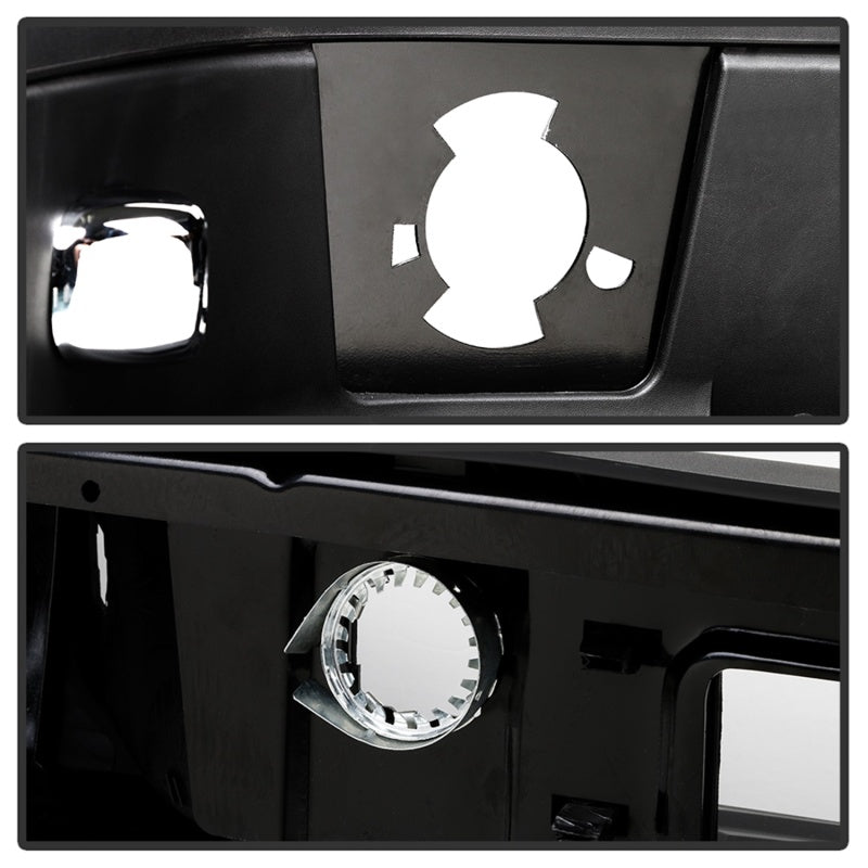 xTune 07-13 Chevy Silverado 1500 w/Parking Sensor OEM Style Steel Rear Bumper - BLK RB-CS07-SET-WS-B