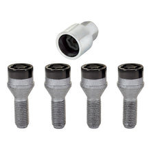 Load image into Gallery viewer, McGard Wheel Lock Bolt Set - 4pk. (Cone Seat) M12X1.25 / 19mm Hex / 25.6mm Shank Length - Black