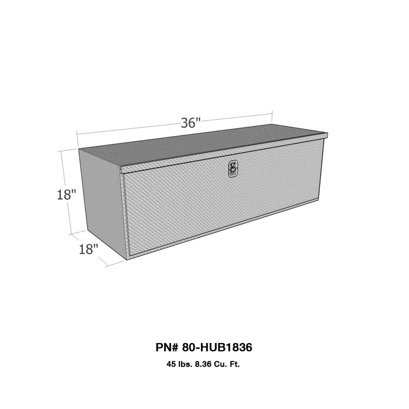 Westin/Brute HD Under Body 18in x 36in Drop Down Door - Aluminum