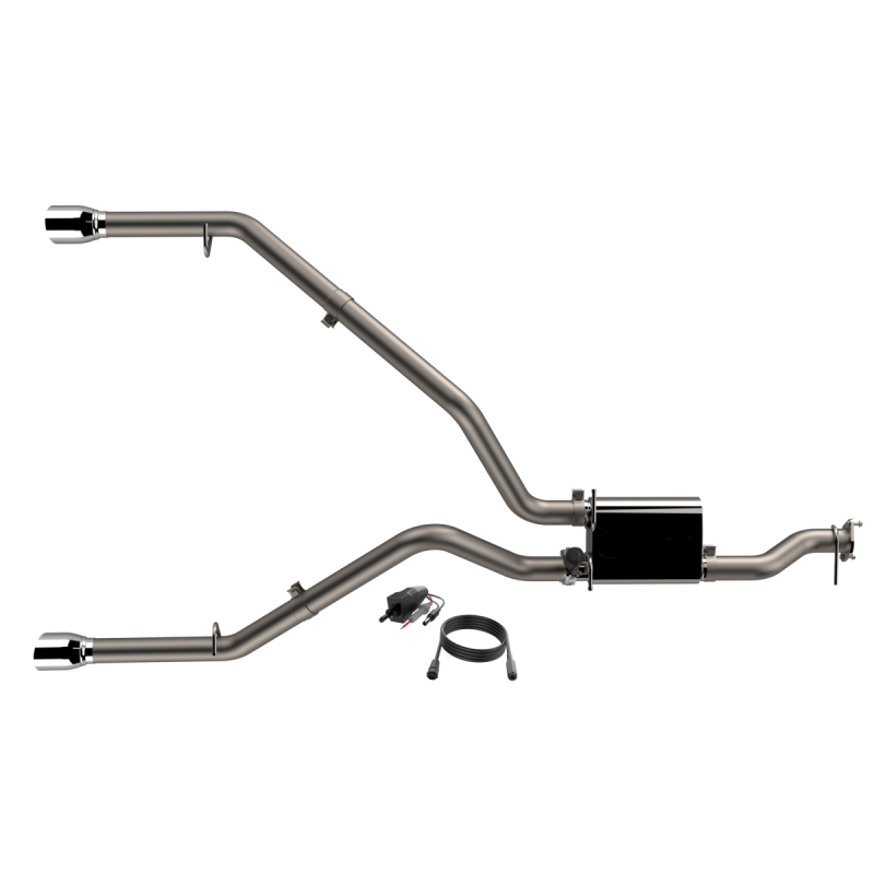 QTP 2019 + Ram 1500 CC/SB 5.7L Screamer 304 SS Cat Back Exhaust Split Rear Exit w/3in Tips