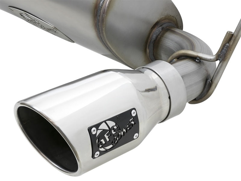 aFe Rebel Series 2.5in 409 SS Cat-Back Exhaust w/ Polished Tips 07+ Jeep Wrangler (JK) V6 3.6L/3.8L