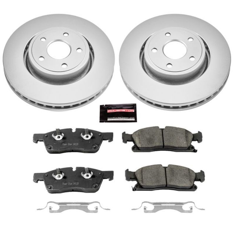 Power Stop 13-16 Dodge Durango Front Z17 Evolution Geomet Coated Brake Kit