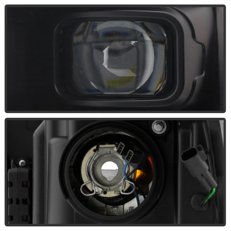 Spyder Dodge Ram 19-20 Halogen Model Projector Headlights Chrome PRO-YD-DR19HALSI-SEQ-BK