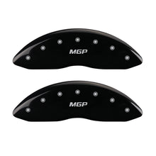 Load image into Gallery viewer, MGP 4 Caliper Covers Engraved Front &amp; Rear HHR Black finish silver ch