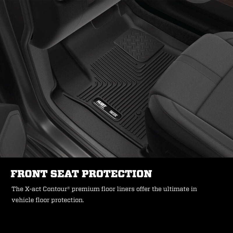 Husky Liners 2024+ Chevy Traverse / 2024+ GM Acadia X-Act Contour Rear Seat Floor Liners - Black
