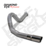 Diamond Eye KIT 5in DPF-BACK SGL AL 07.5-08 CHEVY 6 6L 2500/3500 BPCKGD BX46X14X14OD EL-PL