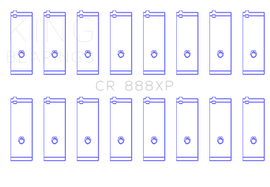 King Engine Bearings Toyota 1UZ-FE / 2UZ-FE / 3UZ-FE (Size +0.25mm) Connecting Rod Bearing Set