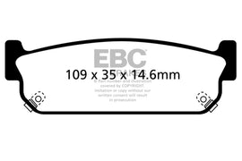 EBC 03-05 Infiniti M45 4.5 Bluestuff Rear Brake Pads