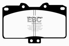 Load image into Gallery viewer, EBC 91-93 Dodge Stealth 3.0 4WD Yellowstuff Front Brake Pads