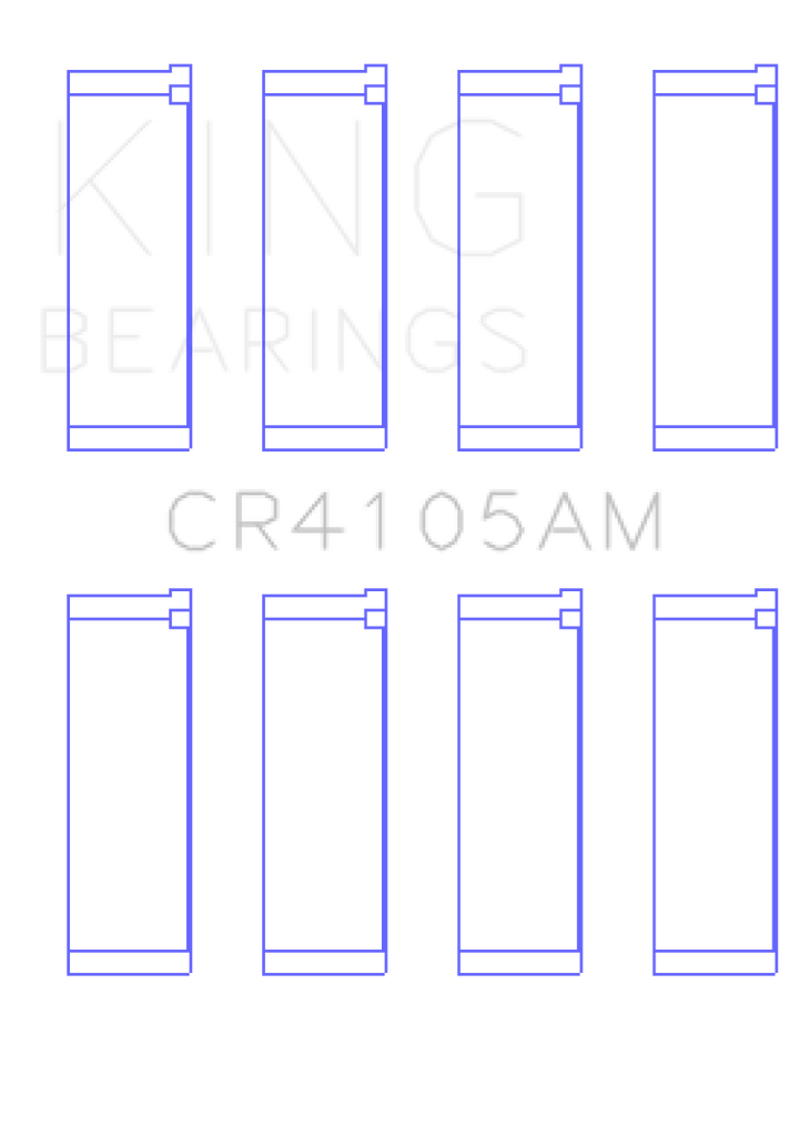 King Engine Bearings Mazda FS-DE L4/FP L4/FS L4  DOHC 16 Valve (Size +0.5) Rod Bearing Set