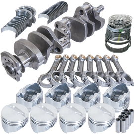 Eagle Chevy 350 1 Pc Rear Seal 4.03in Bore 3.75in Stroke + 0.030in Rotating Assembly Kit 5140 Steel