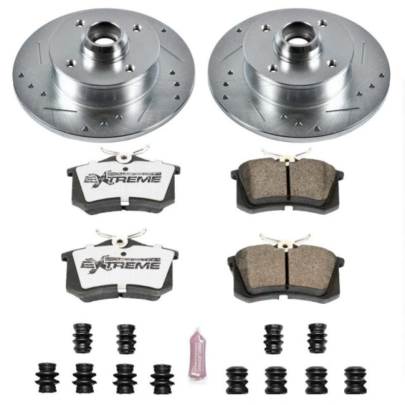 Power Stop 90-92 Volkswagen Corrado Rear Z26 Street Warrior Brake Kit