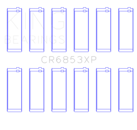 King Engine Bearings BMW S50B32 +.025mm Standard .709in Length Con Rod Bearing Set