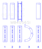 King Engine Bearings 97-07 Ford 2.5L/2.9L/3.0L (Size STD) Main Bearing Set