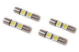 Diode Dynamics 28mm SMF2 LED Bulb Warm - White Set of 4