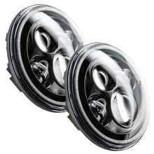 Load image into Gallery viewer, Oracle 7in High Powered LED Headlights - NO HALO - Black Bezel SEE WARRANTY