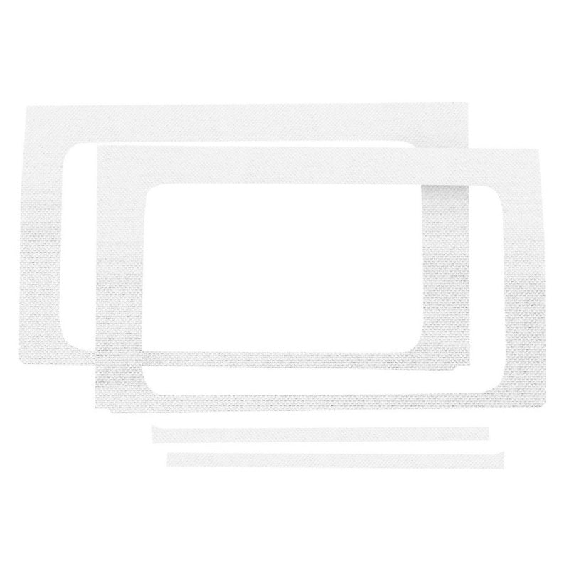 DEI 18-23 Jeep Wrangler JL 4-Door Boom Mat Rear Side Window Trim - 4 Piece - White