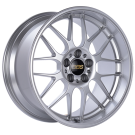 BBS RG-R 19x9.5 5x120 ET35 Diamond Silver Wheel -82mm PFS/Clip Required