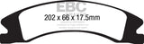 EBC 15+ Cadillac Escalade Ext/Esv 6.2 2WD Extra Duty Front Brake Pads