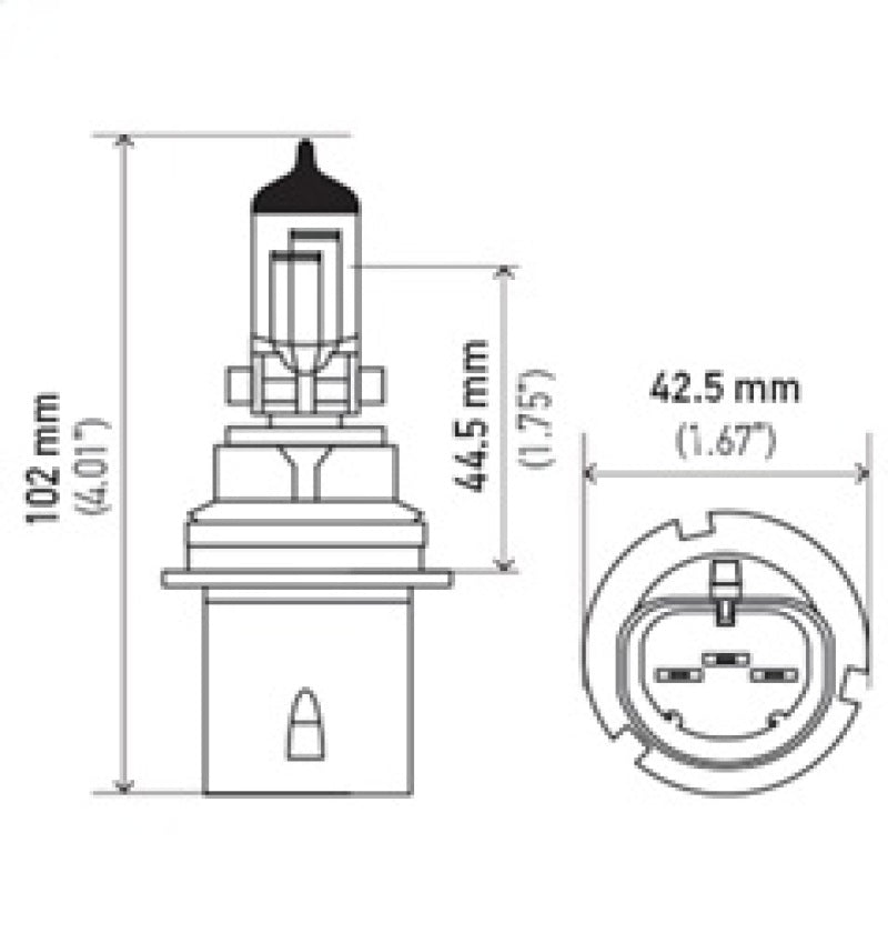 Hella Bulb Hb1 9004 12V 65/45W Xen Ylw