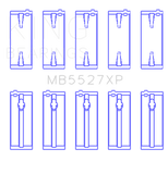 King Engine Bearings Toyota 4AGE/4AGZE 16V 1.6L (Size STDX) Performance Main Bearing Set