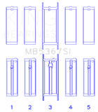 King Engine Bearings GMC 2.4L (146cu) I4 Ecotec Main Bearing Set