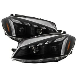 Spyder 18-21 VW Golf MK7.5 Projector Headlights - Black (PRO-YD-VG18SI-SBGR-BK)