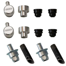 Moroso 5/8in Hose Crankcase Evac System w/Billet Push In Breathers