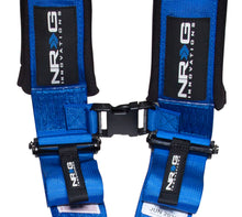 Load image into Gallery viewer, NRG SFI 16.1 5PT 3in. Seat Belt Harness / Latch Link - Blue