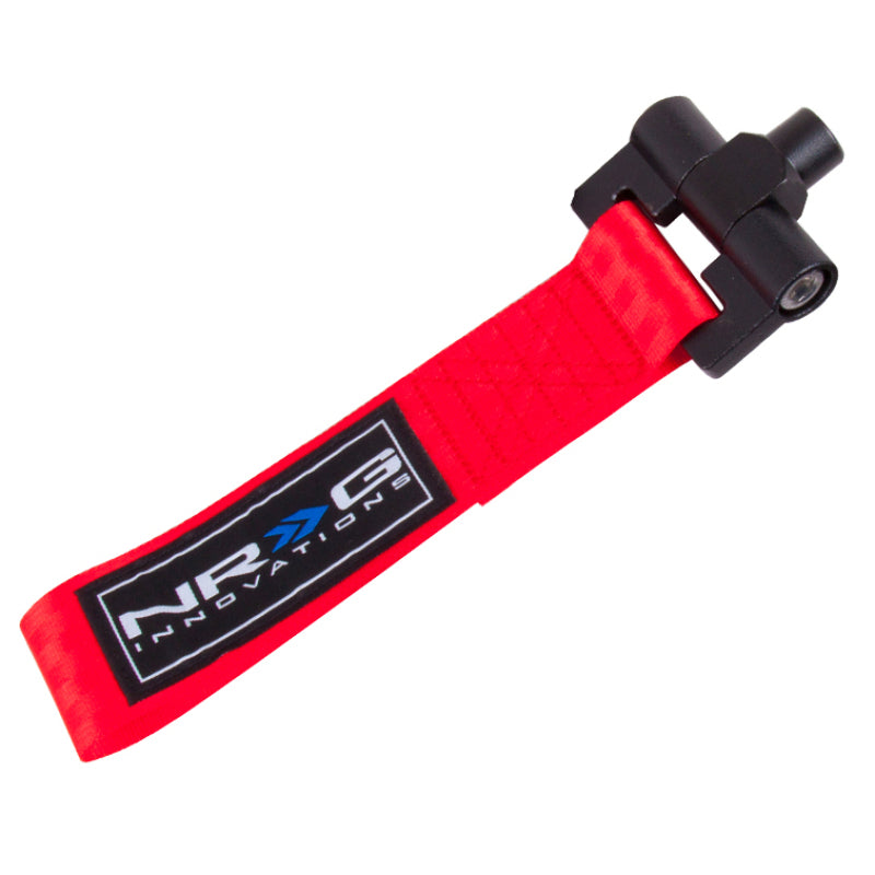 NRG Bolt-In Tow Strap Red- Audi A4 08+ (5000lb. Limit)