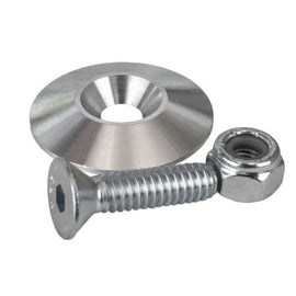 Moroso 1.25in Taper Washer - Raw (10 Pack w/Hardware)