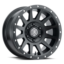 Load image into Gallery viewer, ICON Compression 18x9 6x135 6mm Offset 5.25in BS Satin Black Wheel