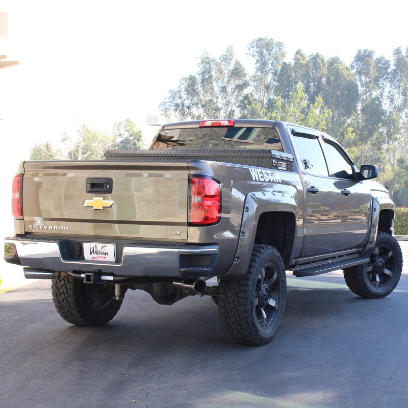 Westin 2014-2018 Chevy Silverado 1500 Crew Cab Wade In-Channel Wind Deflector 4pc - Smoke