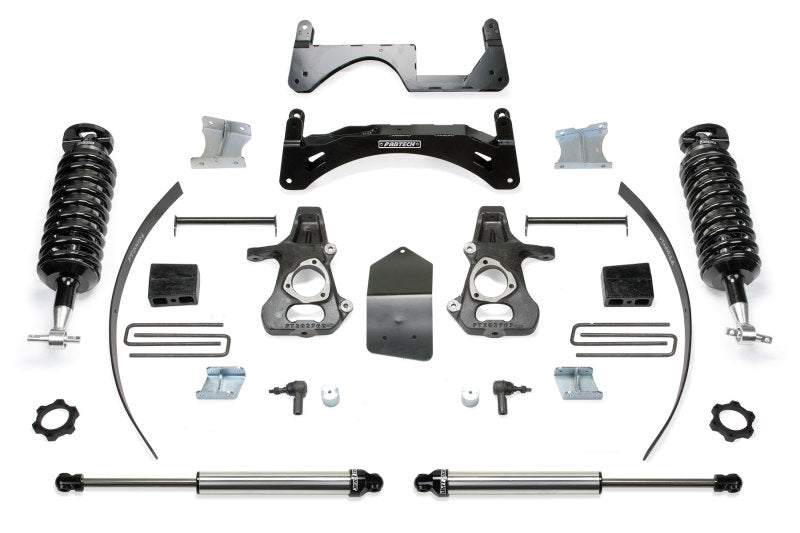 Fabtech 14-18 GM K1500 P/U w/oE Alm Or Stmp Stl UCA 6in Perf Sys w/4.0 & 2.25