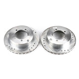 Power Stop 91-96 Dodge Stealth Rear Evolution Drilled & Slotted Rotors - Pair