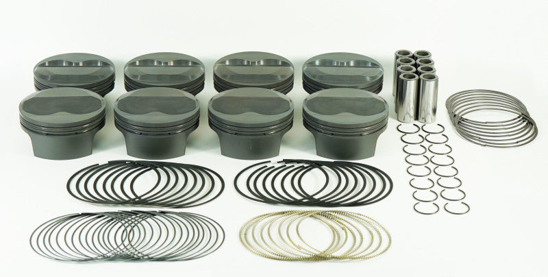 Mahle MS Piston Set SBC 397ci 4.040in Bore 3.875in Stroke 6.0in Rod .927 Pin 11cc 14.2 CR Set of 8