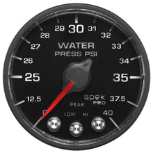 Load image into Gallery viewer, Autometer Spek-Pro - Nascar 2-1/16in Water Press 0- 40 psi Bfb